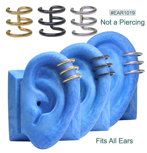 ear designs for 14 gauge size ear hole gem bling scorpion spider size 14 gauges