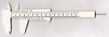 Plastic Caliper Meaures in Fractions also