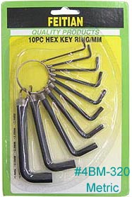 Metric Allen wrench set 
