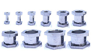 Hex Face Threaded Locking Nut Tunnels 