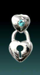 14 Kt White Gold Navel Belly Body Jewelry Curves 14G